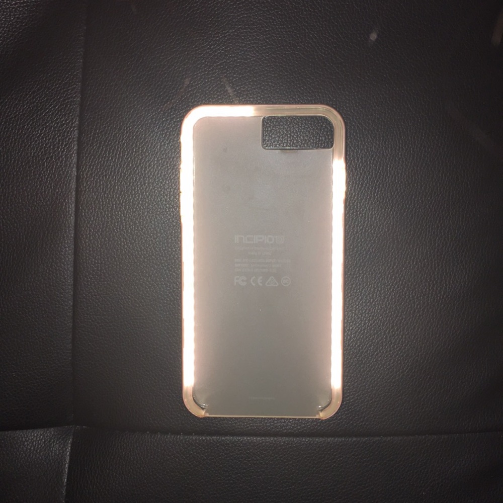 Pink LIGHT UP iPhone case with working charger!